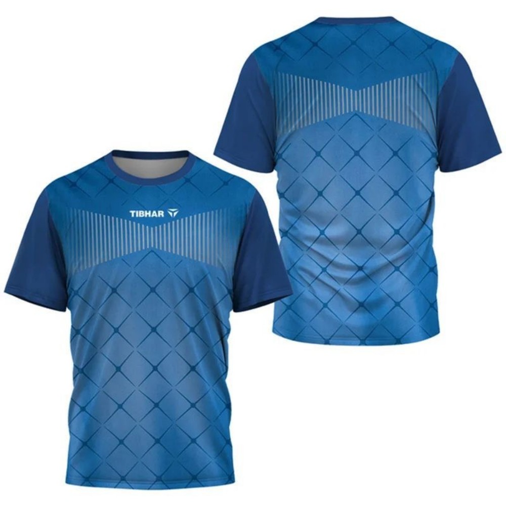 Table Tennis Outfit - T-shirt de sport pour homme, manches