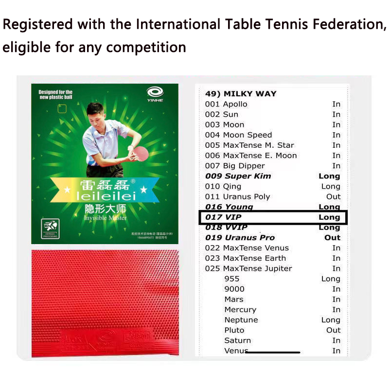 YINHE longs boutons bœuf Tenni - Table Tennis Venue avis et prix
