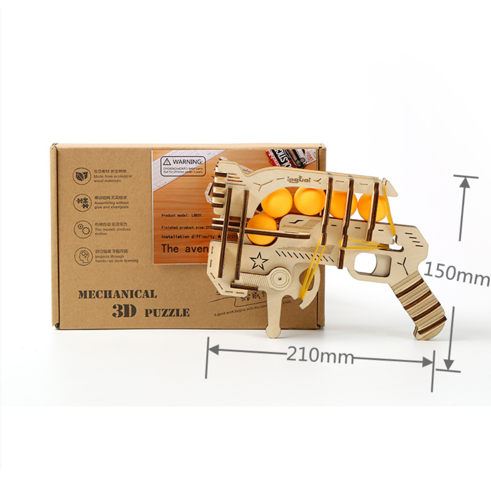 Pistolet à élastiques en bois  - Table Tennis Game avis et prix