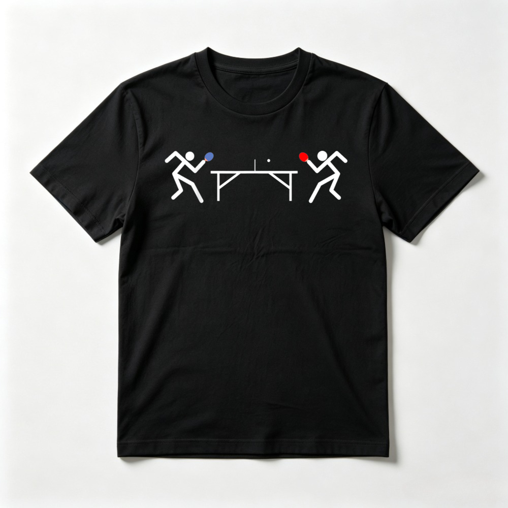 T-shirt pour Amoureux du Tenni - Table Tennis Graphics avis et prix